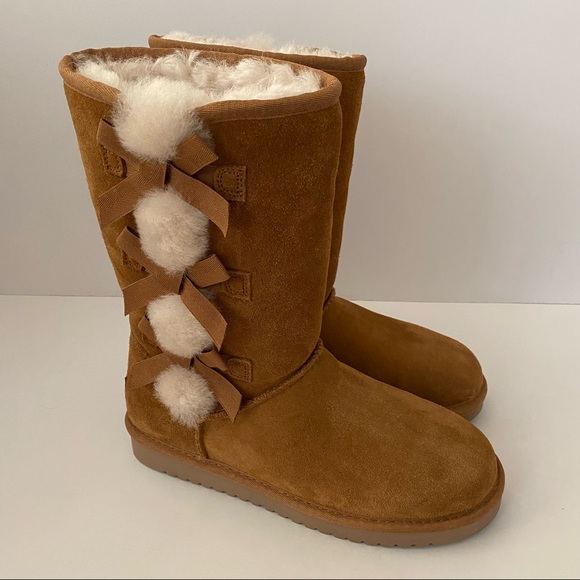 Koolaburra by UGG Victoria Tall Boots Chestnut 7 - Picture 2 of 6